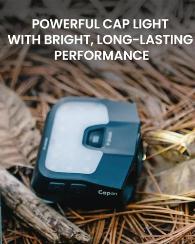 Vista 3 de Claymore Capon 200H (gris menta) - Linterna frontal LED recargable con clip, luz ligera para camping, correr, senderismo, emergencia y uso
