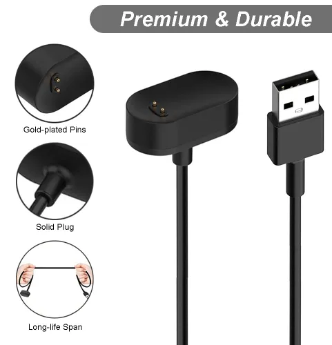 Vista 4 de Emilydeals Paquete de 2 cargadores para Fitbit Ace 2, Fitbit Inspire HR y Fitbit Inspire - Cable de carga USB de repuesto para Fitbit Inpsire