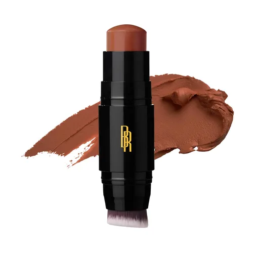 Vista 12 de Base de maquillaje en barra Black Radiance Color Perfect con aplicador de cepillo suave en dúo – Fórmula versátil, construible, mezclable y rica