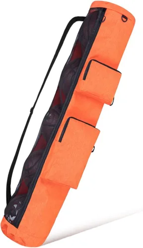 Vista 8 de VISEMAN Bolsa de equipo de malla para pelotas Bolsa de equipo deportivo resistente con diseño de correa de hombro ajustable para entrenamiento