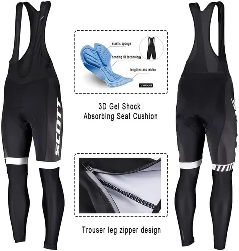 Vista 4 de Hombres Ciclismo Jersey Conjunto Traje De Bicicleta Manga Corta MTB Ciclismo Trajes De Secado Rápido Gel Esponja Acolchado Ciclismo Baberos