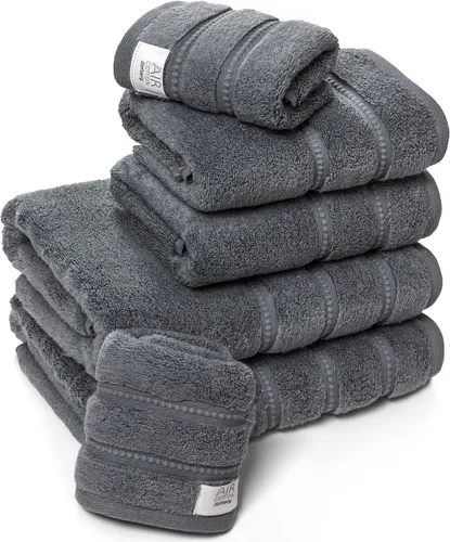 Vista 9 de Softerry Juego de toallas de baño de felpa prémium Zero Twist, 100% algodón suave, longitud de algodón egipcio, extra absorbentes, calidad de hotel