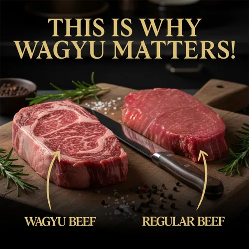 Vista 4 de Five Star Wagyu Beef Jerky - Ajo y Hierba + Pimienta Variedad Paquete de 2 (4 onzas)