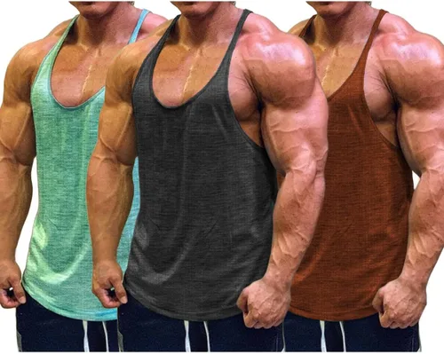 Vista 20 de Muscle Cmdr Camisetas sin mangas para hombre, para fisicoculturismo, gimnasio, entrenamiento, running, T-Shirts atléticas de secado rápido