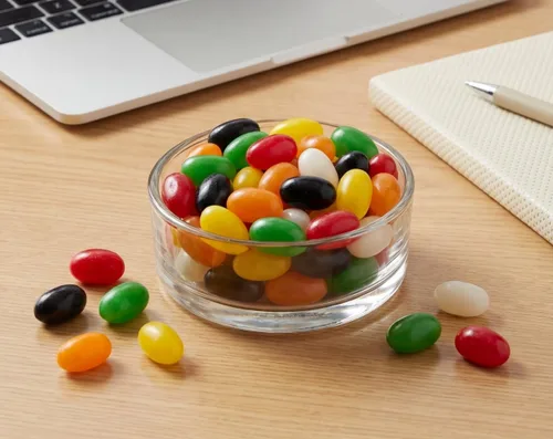 Vista 5 de Frijoles de gelatina especiados de 2 libras Jumbo extra grandes surtidos Los sabores incluyen regaliz, sasafrás, menta, clavo, canela, hierbabuena