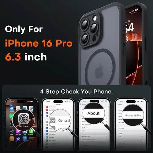 Vista 928 de TOCOL Funda para iPhone 11, compatible con Magsafe, protección completa de cámara, imanes integrados, protección contra caídas, funda translúcida