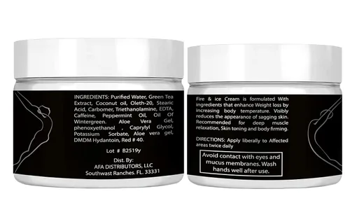 Vista 3 de Hot Cream Gel activo térmico Tratamiento de celulitis vientre para mujeres y hombres Crema de eliminación de celulitis Quemador de grasa Quemador