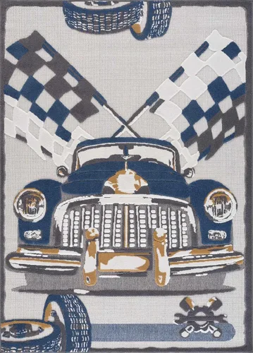 Vista 15 de Hauteloom Olwen - Alfombra lavable a máquina, para habitación de niños, guardería, sala de juegos, carretera, vehículos de construcción, color gris