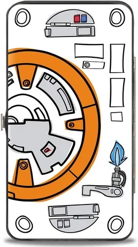 Vista 2 de Buckle-Down Billetera con bisagra para mujer Star Wars Bb-8, 7" x 4", Star Wars BB-8, Buckle-down Billetera con bisagra - Star Wars Bb-8