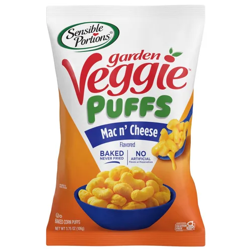 Vista 18 de Sensible Portions Garden Veggie Puffs, hecho con aceite de aguacate, aperitivo sin gluten, aperitivos para niños y familias, sabor rancho de eneldo