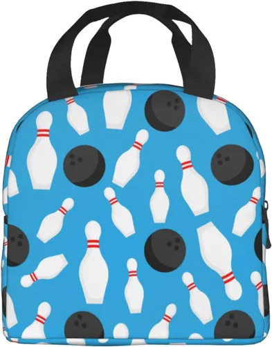 Vista 2 de VOOHDDY Bolsa de almuerzo con aislamiento de dibujos animados para hombres y mujeres, reutilizable, impermeable, portátil, hielera, térmica