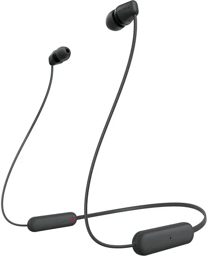 Vista 13 de Sony WI-C100 - Auriculares inalámbricos Bluetooth con micrófono integrado, color negro, (paquete de 2)