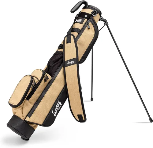 Vista 12 de The Original Sunday Golf Loma Bag - Bolsa de golf ligera con correa y soporte, fácil de transportar bolsa de pie para campo de prácticas, par 3