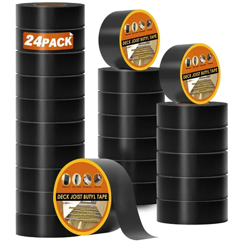 Vista 8 de Butyl Joist Tape for Decking 2''×50', 2 Rolls Waterproof Deck Tape Joist Tape, Waterproof and Anti-Corrosion Joists Deck Tape, Self Adhesive