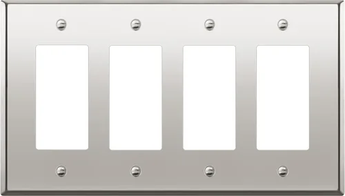 Vista 22 de LIDER Placa decorativa de pared de metal para interruptor o receptáculo, cubierta de salida de acero inoxidable, resistente a la corrosión