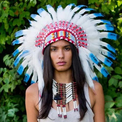 Vista 13 de Novum Crafts Tocado de plumas Inspirado en indios nativos americanos Elige