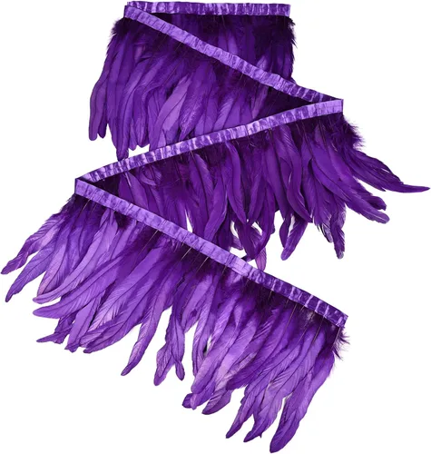 Vista 27 de THARAHT 50 Plumas de Cola de Gallo Naturales de 12-14 Pulgadas (30-35 cm) a Granel para Manualidades, Atadura de Moscas, Boda, Plumas para Fiestas