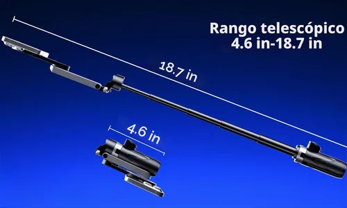 Vista 9 de Trípode magnético 4 en 1 con bolsillo para selfie que se extiende hasta 1.5 pies Portable Camera Grip Handle, Strong Magnetic, Compact, Detachable