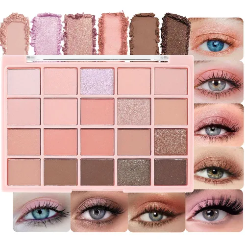 Vista 16 de CAKAILA Paleta de sombra de ojos mate de 10 colores, color gris y gris topo, paleta de sombra de ojos neutra, paleta de maquillaje de larga