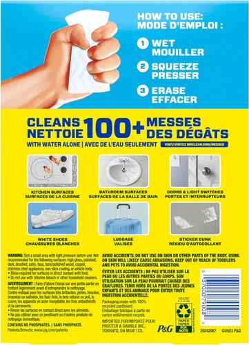 Vista 12 de Mr. Clean Almohadillas de limpieza originales Magic Eraser con Durafoam, 3