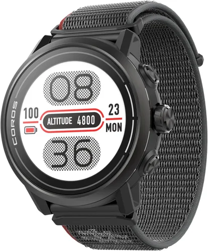 Vista 9 de COROS APEX 2 Series - Reloj GPS para Exteriores, Titanio Zafiro de 1.2", Navegación en la Muñeca, Mapas sin Conexión, Monitor de Frecuencia Coral