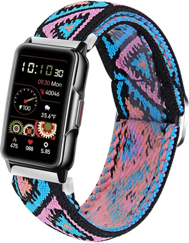 Vista 9 de Lamshaw Compatible con la correa de reloj inteligente Mindrose, correa ajustable elástica elástica de 0.71 pulgadas, compatible con reloj Mindrose