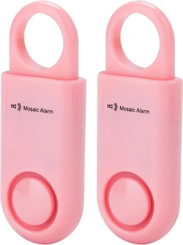 Vista 11 de Paquete de 2 alarmas de seguridad personal de 130 db con batería reemplazable por el usuario SOS de emergencia con sonido fuerte para mujeres