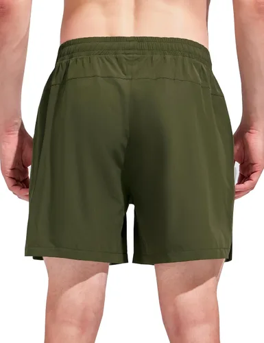 Vista 5 de Aleture Men's 5" Running Shorts Quick Dry Athletic Workout Gym Shorts with Pockets