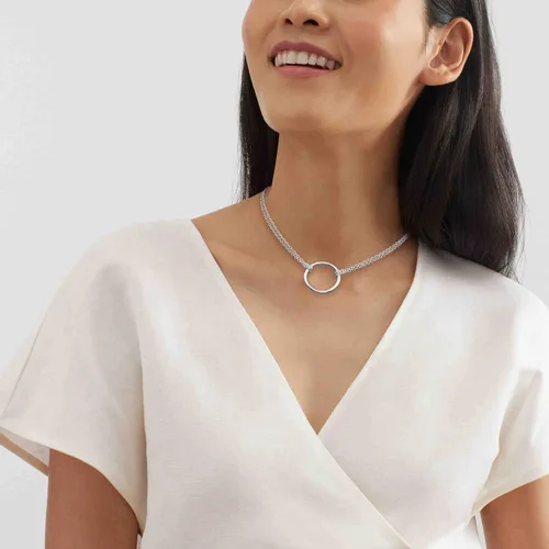 Vista 4 de Silpada 'Karma Central' Choker Pendant Necklace in Sterling Silver, 14" + 2