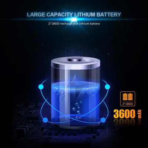 Vista 5 de WARSUN Y36 y Y40 - Luz de trabajo LED recargable, magnética, portátil, mecánica, funciona con pilas, 1200 lúmenes, súper brillante para reparación