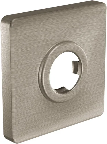 Vista 2 de Moen 147572BN Brida cuadrada moderna para brazo de ducha, níquel cepillado