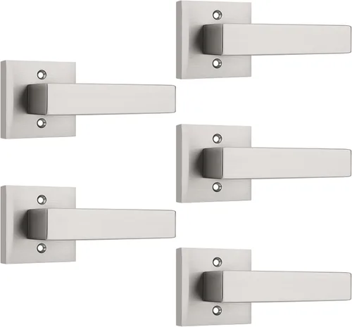 Vista 50 de KNOBWELL - Juego de cerradura con 1 picaporte resistente para puertas de una cara, ideal para puertas interiores reversibles, 0.93 libras