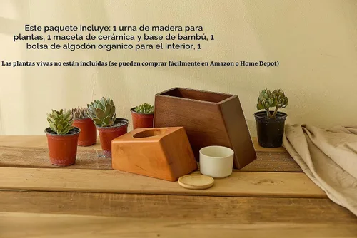 Vista 6 de AspenStudio Urna de Planta para Cenizas Humanas Adultas de Cremación Urna de Madera por Aspen Studio