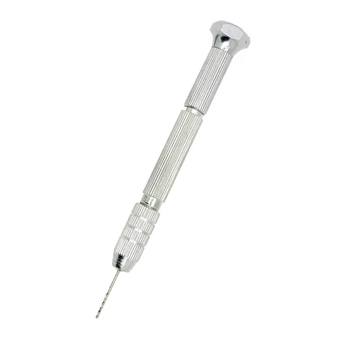 Vista 8 de Juego de taladros manuales de tornillo de cobre de precisión con 25 brocas micro giratorias, taladro manual para resina, joyería, PCB, plástico