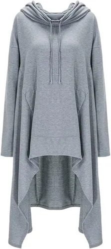 Vista 4 de Xuan2Xuan3 sudadera holgada, con bolsillos canguro, abrigo de vestir para mujer.