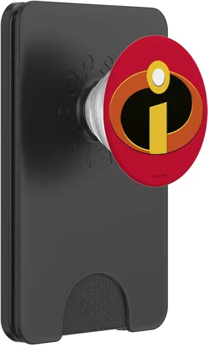 Vista 7 de Disney Pixar Incredibles Classic Logo Rojo - PopSockets Grip and Stand for Phones and Tablets
