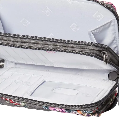 Vista 4 de Vera Bradley - Bolsa cruzada de algodón todo en uno con protección de interferencia de radiofrecuencia