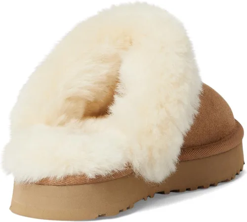 Vista 5 de UGG Pantuflas flexibles unisex para niños Castaño