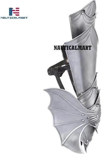 Vista 2 de Nautical-Mart Disfraz de caballero medieval con armadura de dragón