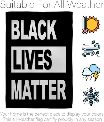 Vista 6 de BLM - Juego de derechos civiles de apoyo, causa, anti racismo, revolución, movimiento, igualdad, decoración social, cartel de regalo para patio