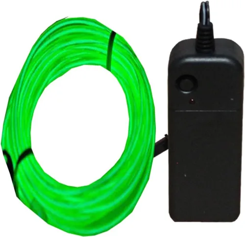 Vista 13 de Kit de luces de neón de alambre electroluminiscente de 15 pies para decoración, fiesta, Halloween, hombre ardiente (azul)