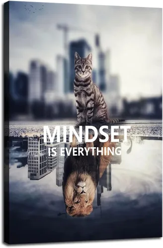 Vista 11 de Lienzo inspirador para pared, póster inspirador de águila animal, emprendedor, cita positiva, ilustración, decoración de oficina, marco de regalo