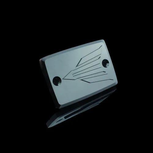 Vista 2 de Tapa de aceite para depósito de líquido de frenos delanteros CNC, compatible con MT-09 MT-07 2014-2015, FZ1 FZ1S 2006-2014, FZ6 2006-2010, FZ8 Negro
