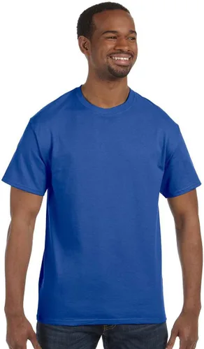 Vista 49 de Jerzees Camiseta pesada con cuello redondo y bolsillo en el pecho para hombre