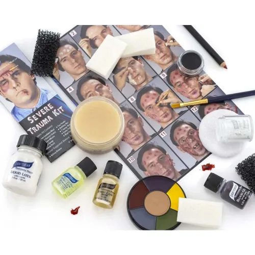 Vista 2 de Graftobian Kit de maquillaje especial FX para trauma severo de lujo