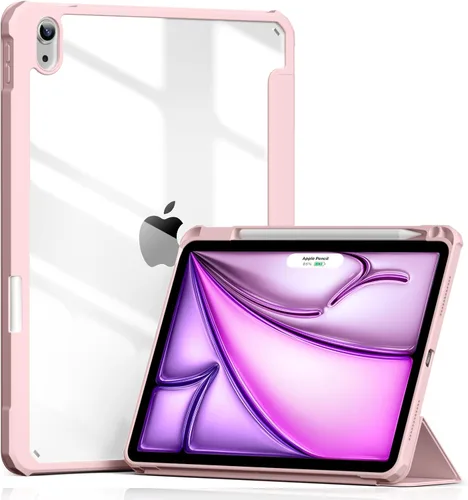 Vista 10 de Aoub Funda para iPad Air de 11 pulgadas M3/M2 (2025/2024), iPad Air de 5ª/4ª generación (2022/2020) de 10.9 pulgadas con soporte para lápiz, soporte
