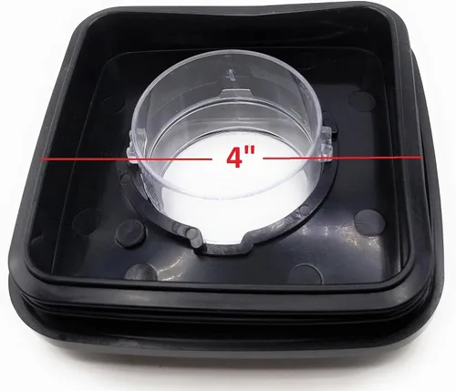 Vista 5 de Blendin Tapa cuadrada de repuesto para frascos, compatible con Oster & Osterizer Blender tarros de vidrio o plástico con apertura superior de 4