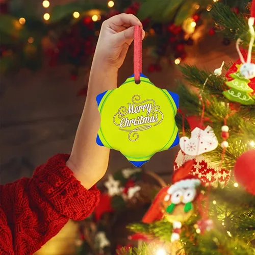 Vista 4 de Adornos de pelota de tenis para árboles de Navidad, adornos deportivos de Navidad personalizados 2022, adornos colgantes conmemorativos de Navidad