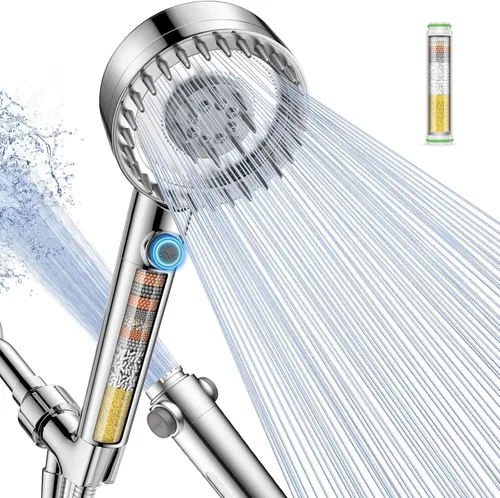 Vista 10 de Filtered Shower Head with Handheld 4PCS Filters ShowerHead