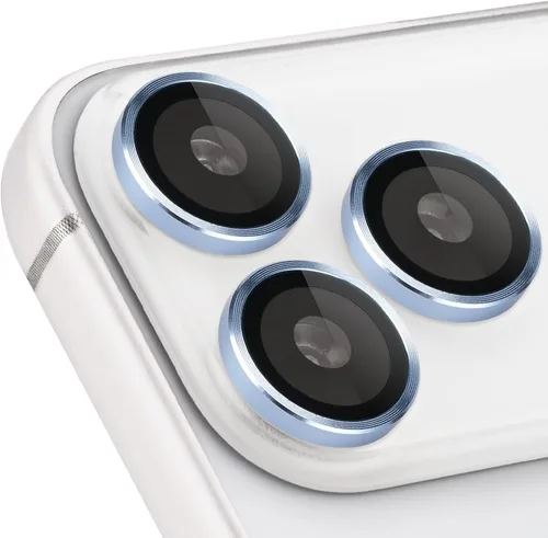 Vista 10 de Protector de Lente de Cámara para iPhone 17 Pro/17 Pro Max, Protector de Cámara de Vidrio Templado Individual con Bandeja de Instalación Compatible